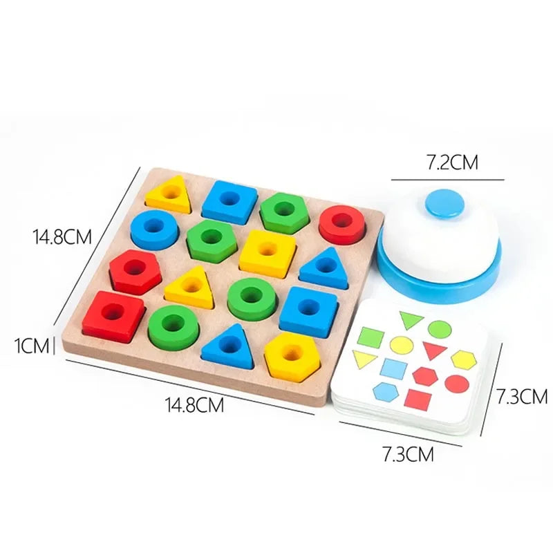 Geometric Shape Matching Toy For Children's Educational Interactive Game 3D Puzzle Baby Montessori Educational Learning Toys