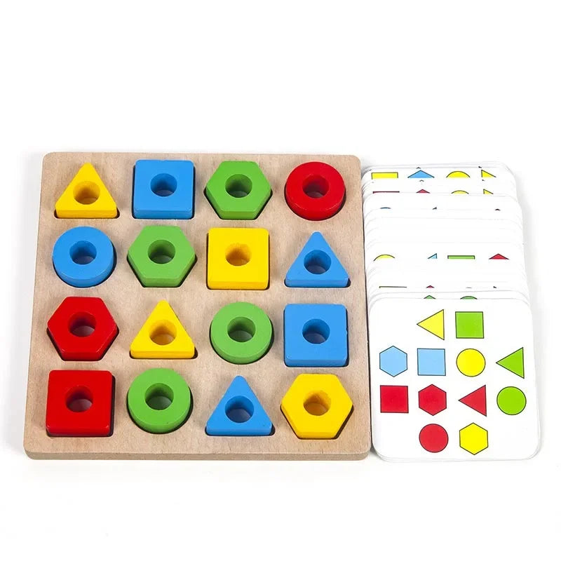 Geometric Shape Matching Toy For Children's Educational Interactive Game 3D Puzzle Baby Montessori Educational Learning Toys