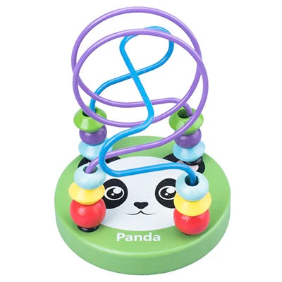 Montessori Baby Toys Wooden Roller Coaster Bead Maze Abacus Math Toys Toddler Early Educational Toys for Kids Children 1-3 Years