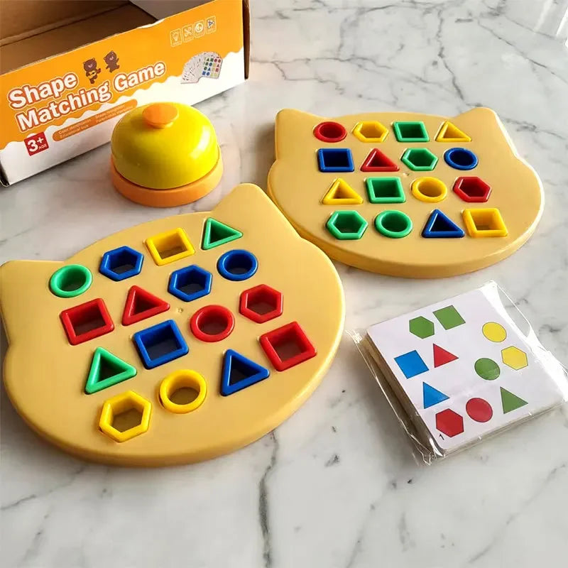 Geometric Shape Matching Toy For Children's Educational Interactive Game 3D Puzzle Baby Montessori Educational Learning Toys