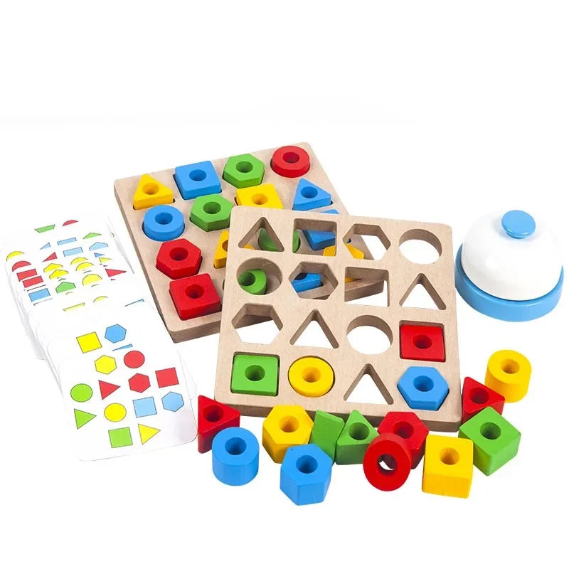 Geometric Shape Matching Toy For Children's Educational Interactive Game 3D Puzzle Baby Montessori Educational Learning Toys