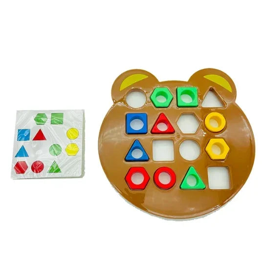 Geometric Shape Matching Toy For Children's Educational Interactive Game 3D Puzzle Baby Montessori Educational Learning Toys